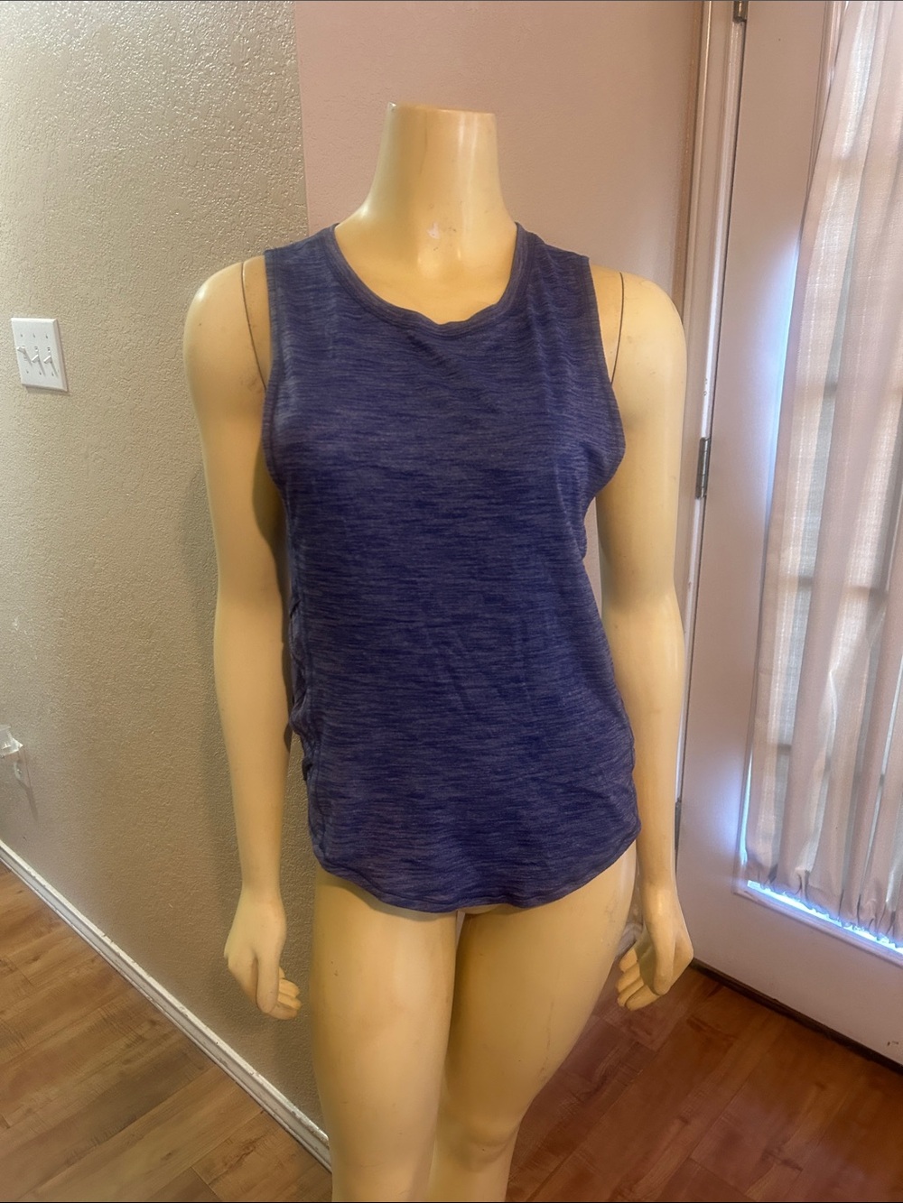 lululemon athletica Blue Heather Racerback Tank